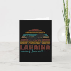 Beach Coastal City Vacation Souvenir Lahaina Karte