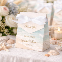Beach coastal summer bridal shower geschenkschachtel