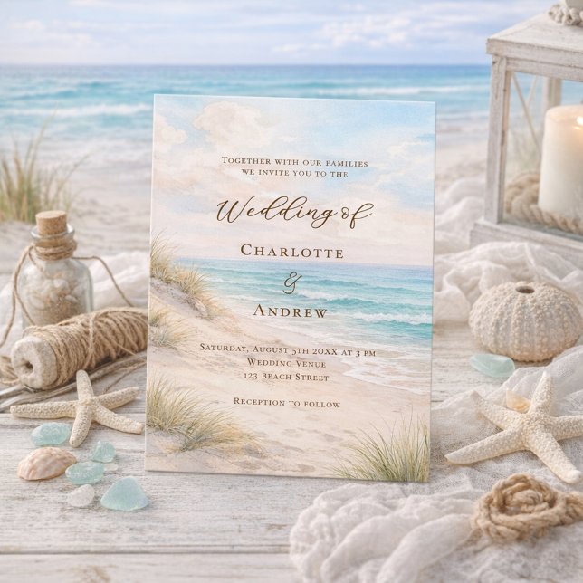 Beach coastal wedding einladung (Von Creator hochgeladen)