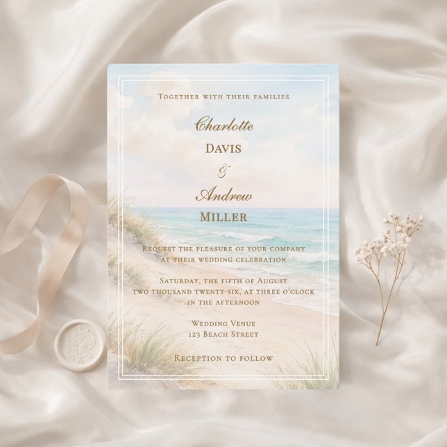 Beach coastal wedding einladung (Von Creator hochgeladen)