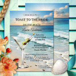 Beach Cocktail Brautparty Einladung
