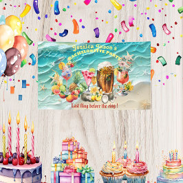 Beach Cocktails Tropische Früchte Junggeselinnen-A Banner