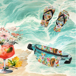 Beach Cocktails Tropische Früchte Junggeselinnen-A Bauchtasche