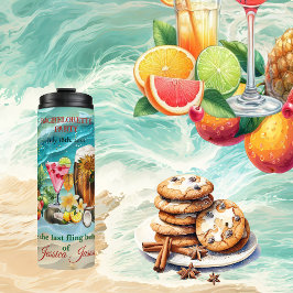 Beach Cocktails Tropische Früchte Junggeselinnen-A Thermosbecher