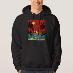 Beach Coconut Tree Retro Graphic Bobcats Summer Hoodie