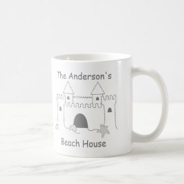 Beach Collection Individuelle Name Sand Castle Tasse