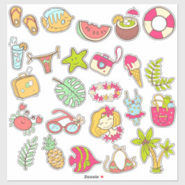 Beach Collection Pack Aufkleber