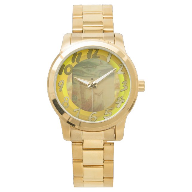 Beach Concert Abstrakt Armbanduhr (Vorderseite)