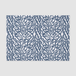 Beach Coral Reef Muster Nautical Navy Weiße V2 Seidenpapier