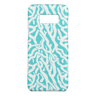 Beach Coral Reef Muster Nautical White Blue Case-Mate Samsung Galaxy S8 Hülle