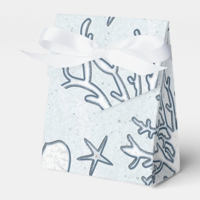 Beach Coral Reef Sea Muschel & Starfish Gefälligke Geschenkschachtel (Vorderseite)