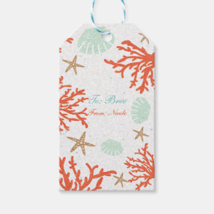 Beach Coral Reef Sea Muschel & Starfish Geschenket Geschenkanhänger