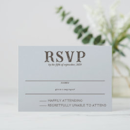 Beach Couple RSVP Karte