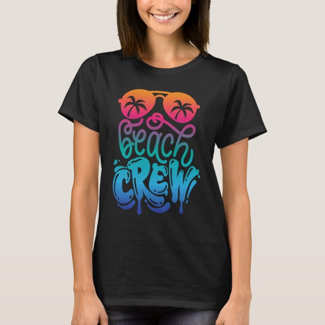 Beach Crew Family Vacation Matching Group T-Shirt (Vorderseite)