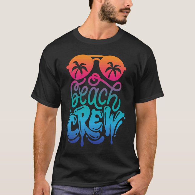 Beach Crew Family Vacation Matching Group T-Shirt (Vorderseite)