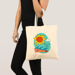 "Beach Day" Budget-Tasche Tragetasche