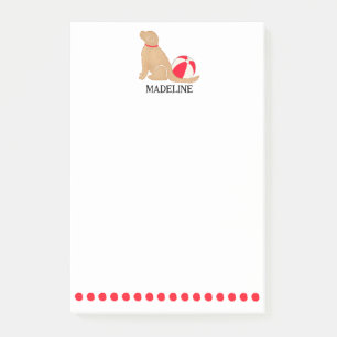 BEACH DAY GOLDEN RETRIEVER LOVER POST-IT KLEBEZETTEL