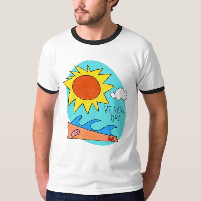 "Beach Day" Men's T-Shirt (Vorderseite)