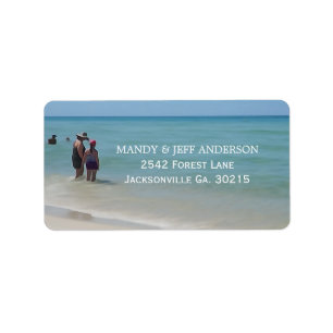 Beach Days Address Labels Adressaufkleber