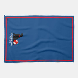 Beach Days Black Retriever Dog Küchentuch