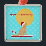 Beach Days Golden Christmas Ornament Aus Metall<br><div class="desc">Mit diesem Golden Retriever Ornament bringen Sie Erinnerungen eines schönen Strandtages auf Ihren Weihnachtsbaum in diesem Jahr. Entworfen von Naptown Schwänzen!</div>