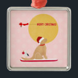 Beach Days Golden Christmas Rosa Ornament<br><div class="desc">Mit diesem Golden Retriever Ornament bringen Sie Erinnerungen eines schönen Strandtages auf Ihren Weihnachtsbaum in diesem Jahr. Entworfen von Naptown Schwänzen!</div>