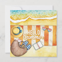 Beach Days Hello Summer Grußkarte