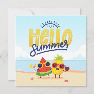Beach Days Hello Summer Grußkarte
