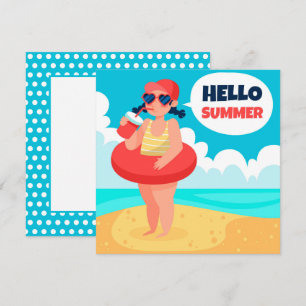 Beach Days Hello Summer Grußkarte