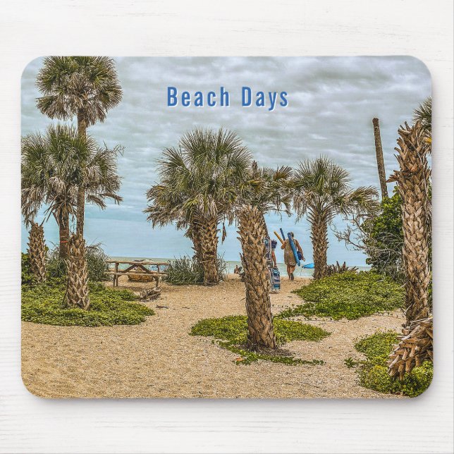 Beach Days, Overcast, Beach Garden Mousepad (Vorne)