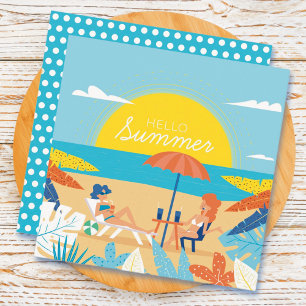 Beach Days Sommergrusskarte