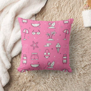 Beach Days Summer Throw Kissen