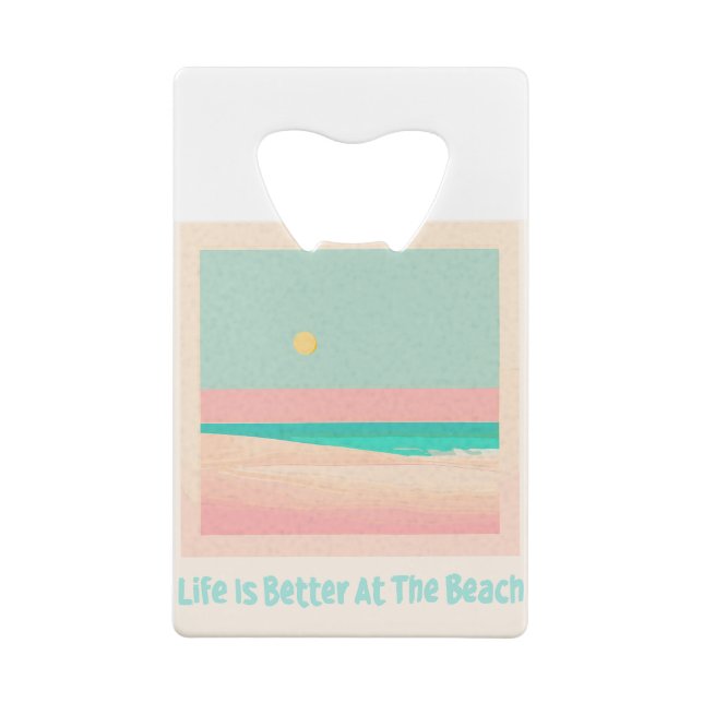 Beach Design Geldbeutel Flaschenöffner (Rückseite)