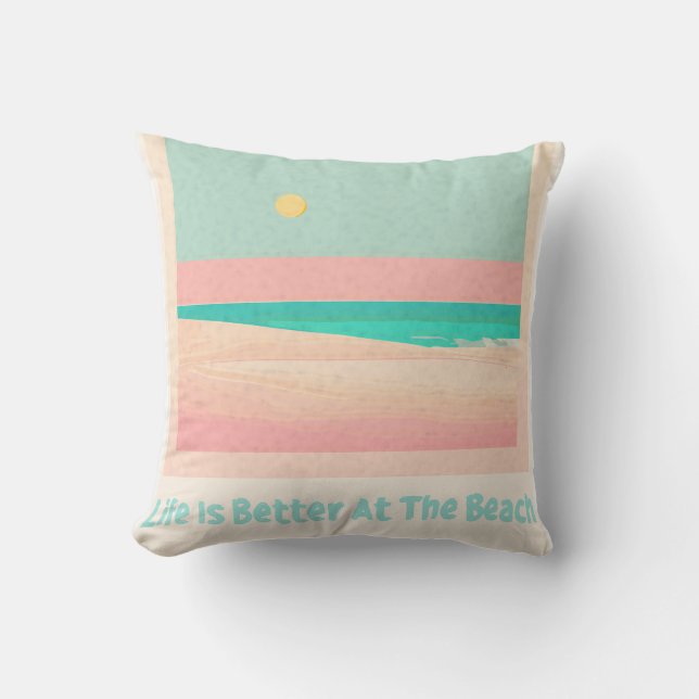 Beach Design Kissen (Vorderseite)