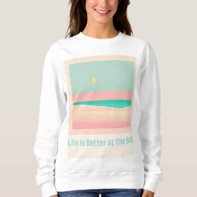 Beach Design Sweatshirt (Vorderseite)
