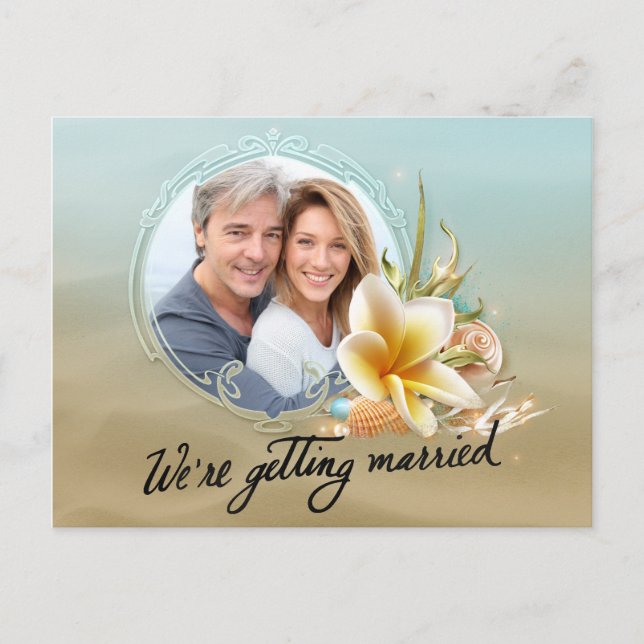 Beach Destination Foto Ankündigung Datum freihalte (Vorderseite)