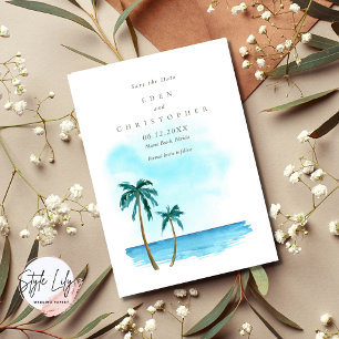 Beach Destination Foto Hochzeit Save The Date
