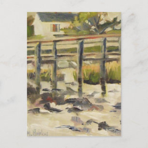 Beach Dock am Marsh Postkarte