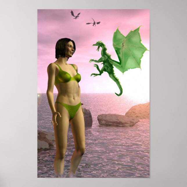 Beach Dragon Poster (Vorne)