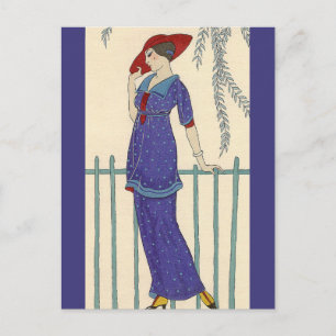Beach Dress von George Barbier Postkarte