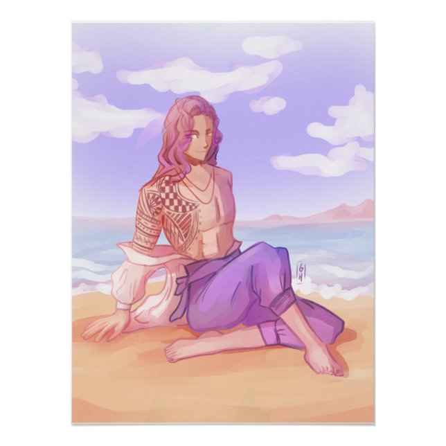 Beach dude  poster (Vorderseite)