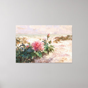 *~* Beach Dunes Rose TV2 Stretched Canvas Print Leinwanddruck