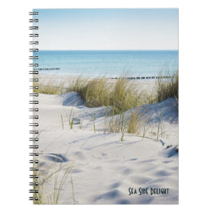 Beach Dunes Sea Grass "Sea Side Delight" Notebook Notizblock