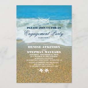 Beach Engagement Party Roope Knot Einladungen