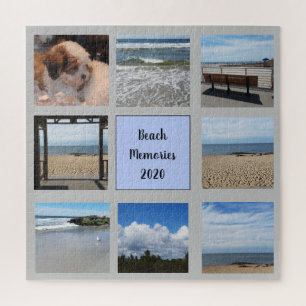 Beach Erinnerungen 2020 Collage Square Puzzle