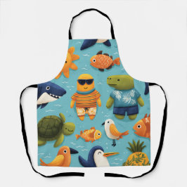 Beach Escape All-Over Print Apron Gift Schürze