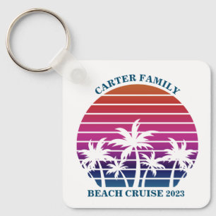 Beach Family Wiedersehen Custom Cruise Sommerurlau Schlüsselanhänger