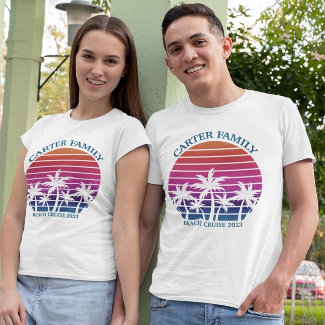 Beach Family Wiedersehen Custom Cruise Sommerurlau T-Shirt (Von Creator hochgeladen)