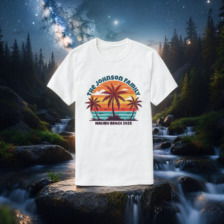 Beach Family Wiedersehen Custom Cruise Sommerurlau T-Shirt