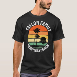 Beach Family Wiedersehen Custom Sommerurlaub T-Shirt